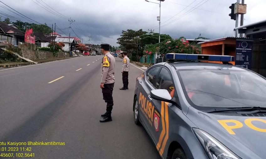 Kegiatan Rutin Patroli Polsek Curup Antisifasi 3C dan Pengaturan Lalu Lintas