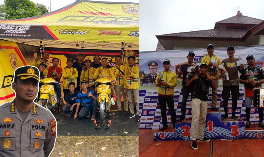 Biro SDM Polda Bengkulu Sabet Juara di Kejurda Balap Motor IMI Sumsel Basemah Road Race Championsip Pagar Alam 