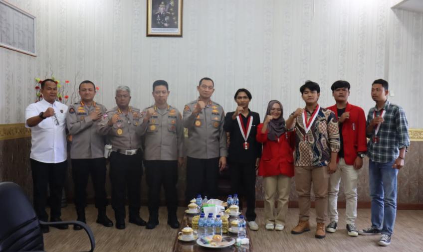 Terima Kunjungan GMNI, Kapolda Bengkulu Minta Support Mahasiswa Dalam Menjaga Keamanan