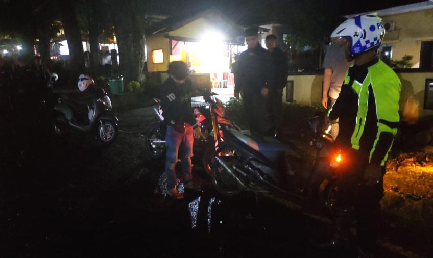 2 Unit Motor Berknalpot Brong Diamankan Satlantas Polres Rejang Lebong