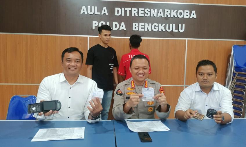 Polda Bengkulu saat press release