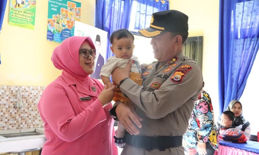 Cegah Stunting, Bhayangkari Cabang Lebong Buka Layanan Posyandu Rutin