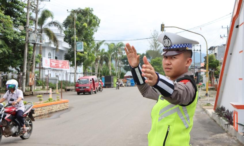  Polres Kepahiang Polda Bengkulu Gelar Strong Point