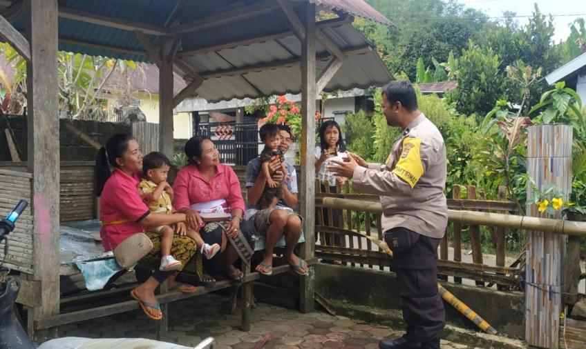 Bhabinkamtibmas Polres Kepahiang Imbau Masyarakat Segera Laporkan dan Berikan Pemahaman Kepada Anak Untuk Tidak Percaya Orang Baru Dikenal