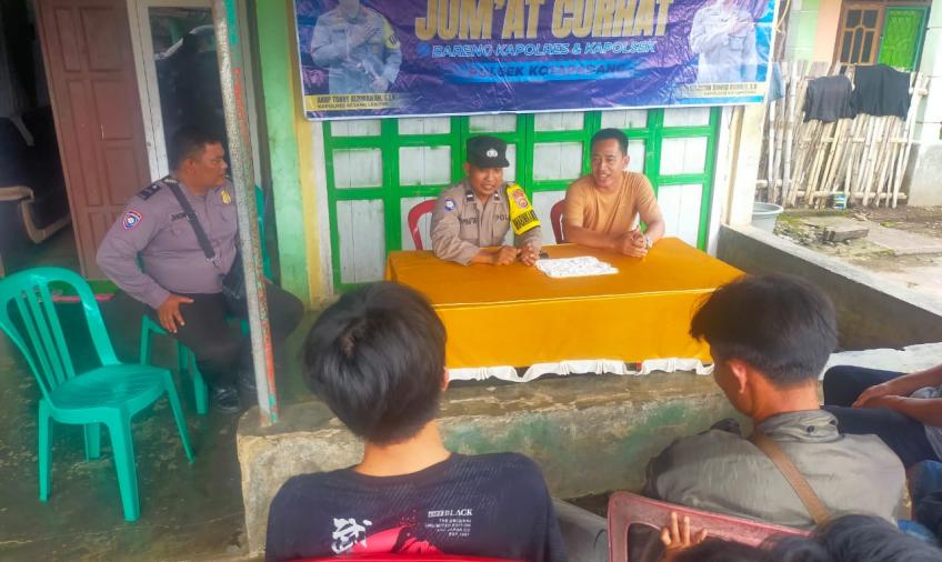 Polsek Kotapadang Jumat Curhat di Desa Lubuk Mumpo