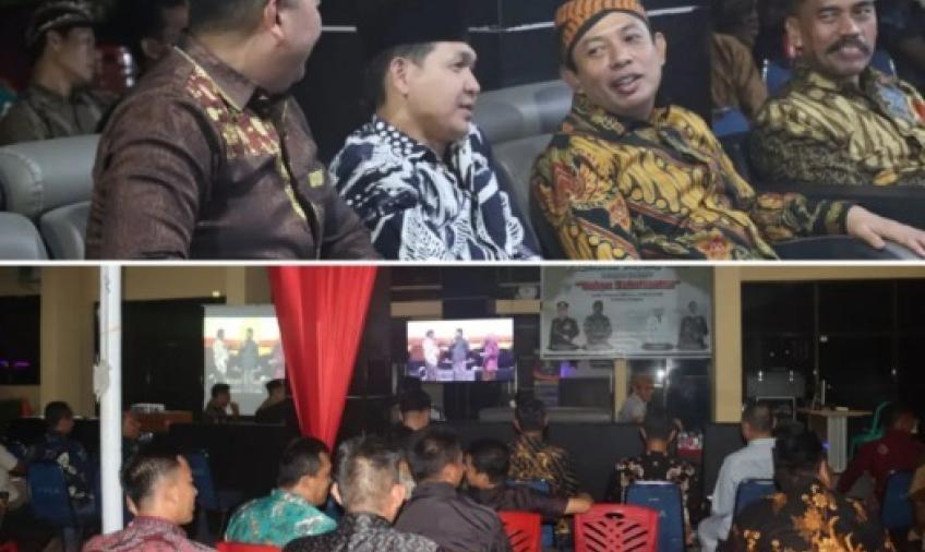Kapolresta Bengkulu Nobar Virtual Wayang Kulit Wahyu Makutharama bersama Forkopimda
