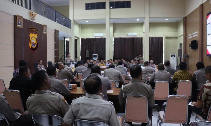 Kapolda Bengkulu Pimpin Rapat Internal Program Quick Wins Presisi