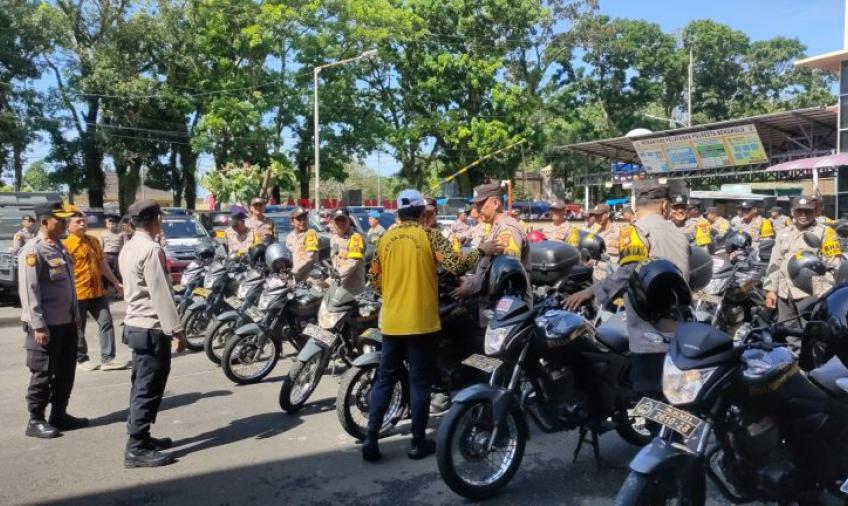 Gelar Apel Cek kesiapan Ranmor Dinas, Kapolresta Ingatkan Personel Rawat Kendaraannya