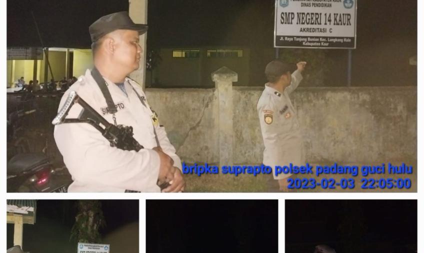 Polsek Padang Guci Hulu Laksanakan Patroli Dialogis Cegah 3C dan Premanisme serta Pengamanan Objek Vital