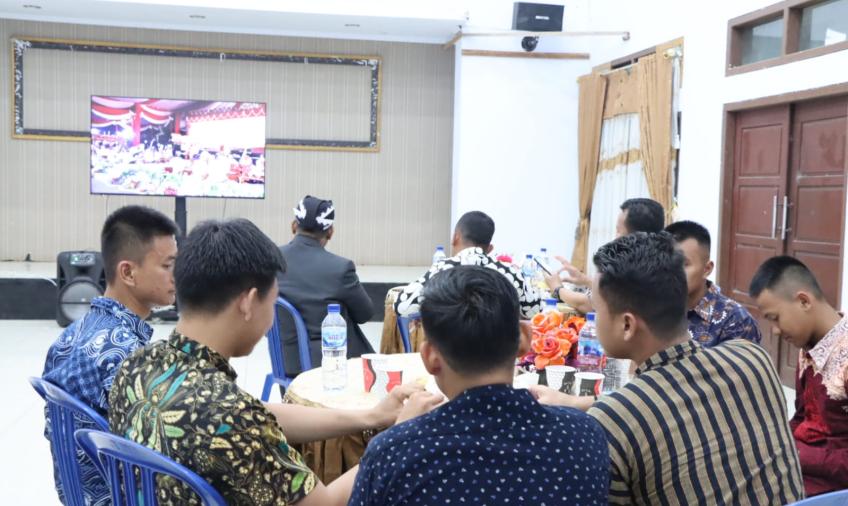 Kapolres Lebong Nobar Virtual Wayang Kulit Wahyu Makutharama 