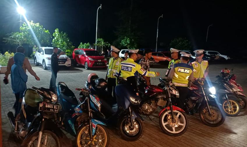 Cegah Balap Liar dan Knalpot Brong, Polresta Bengkulu Gelar KRYD Gabungan
