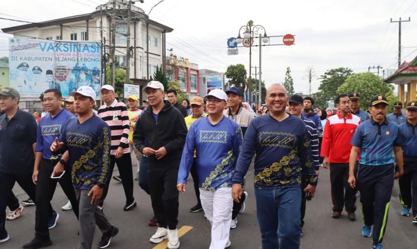 Kapolres Rejang Lebong Ikuti Car Free Day, Dibuka oleh Gubernur Bengkulu 