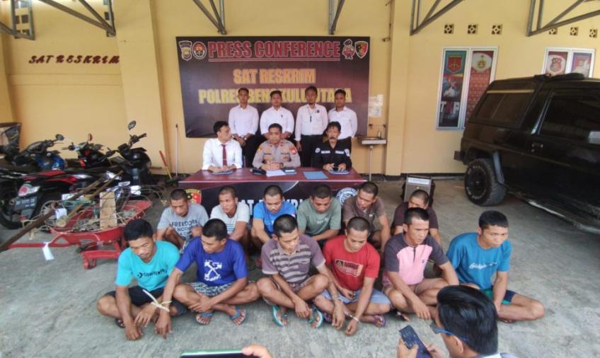 Polres Bengkulu Utara saat press release