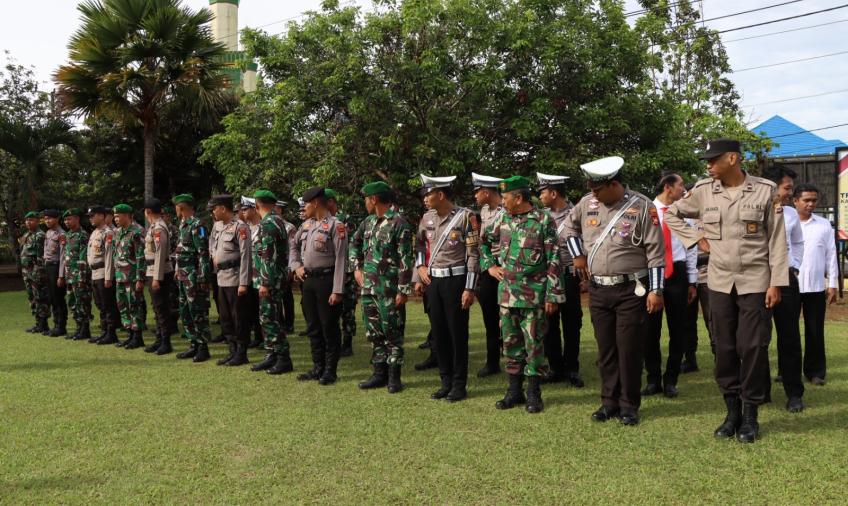 Polres Lebong Gelar Apel Gabungan TNI-Polri