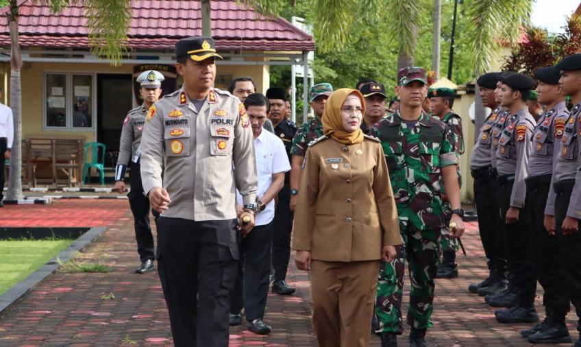 Polres Mukomuko Apel Gelar Pasukan Operasi Keselamatan Nala 2023