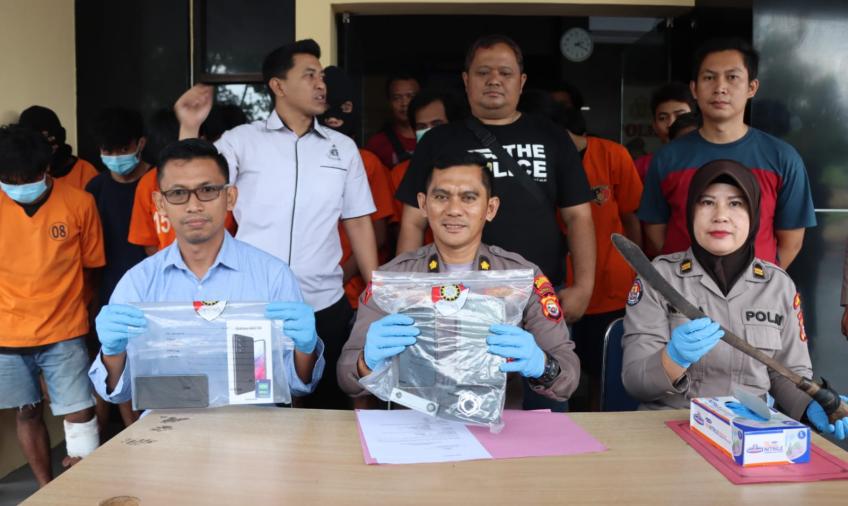 Polresta Bengkulu saat press release