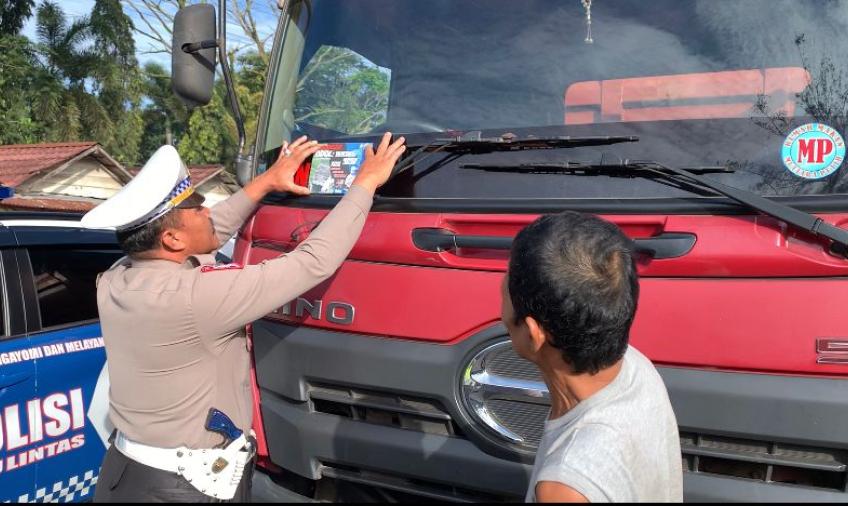 Cegah Laka Lantas, Satlantas Polres Kepahiang Larang Kendaraan ODOL