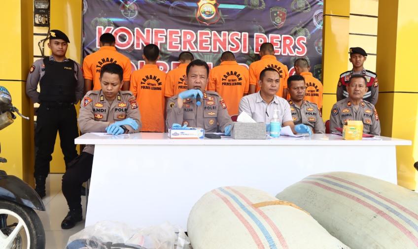 Ops Musang Nala I 2023, Polres Lebong Tangkap 3 Orang TO dan 3 Non TO