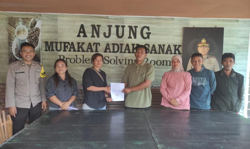 Polsek Kota Manna Polres Kembali Laksanakan Problem Solving Pihak Bertikai