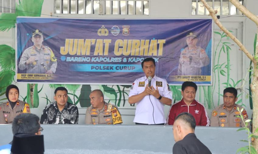 Jumat Curhat, Kapolres Rejang Lebong dan Ketua DPRD