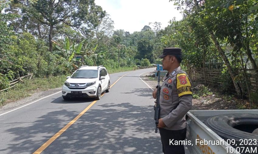 Jaga Keamanan, Polres Rejang Lebong Tingkatkan Patroli Jalur Penghubung Menuju Sumsel
