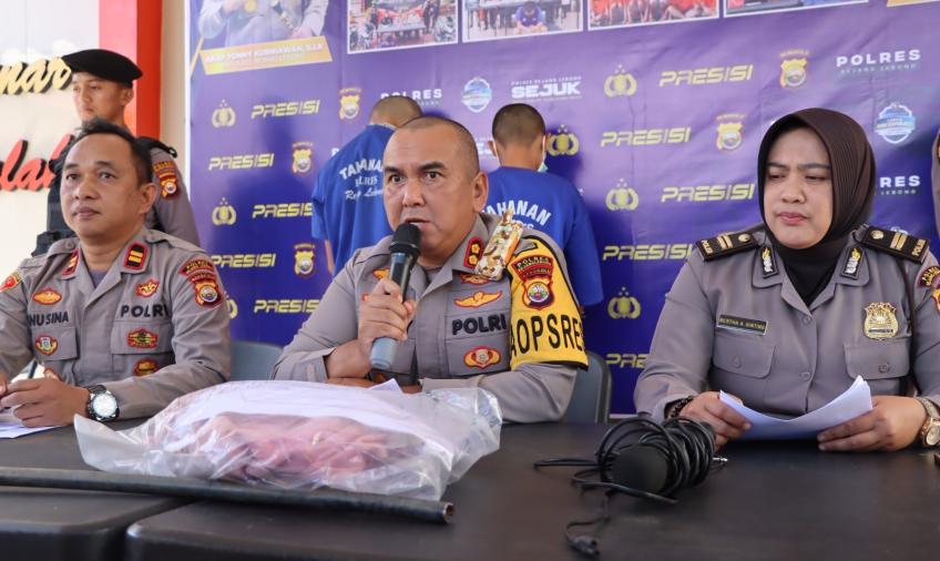 Polres Rejang Lebong saat press release