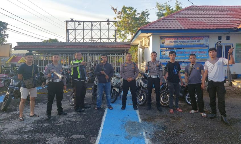 Satlantas Polres Lebong Tilang 8 Kendaraan Berknalpot Brong