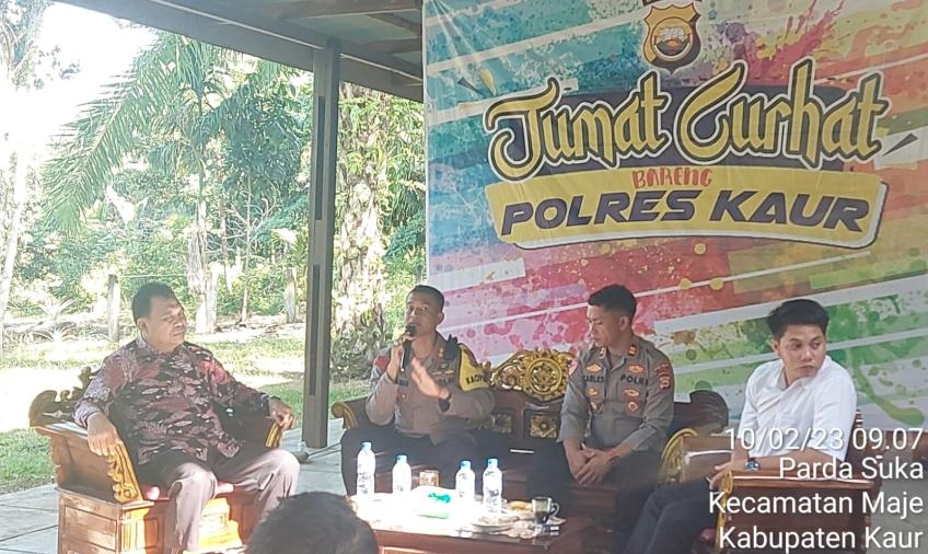 Jumat Curhat, Kapolres Kaur Bertemu Lintas Tokoh