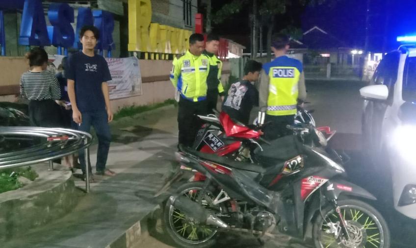 Operasi Gabungan, Polres Lebong Amankan 7 unit Kendaraan Berknalpot Brong