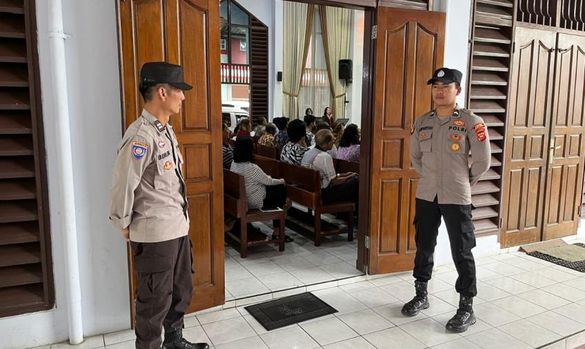 PAM Gereja, Bentuk Kehadiran Polres Rejang Lebong Ditengah Masyarakat