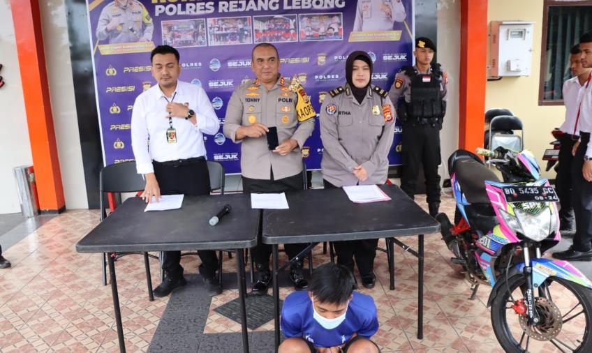 Polres Rejang Lebong saat press release