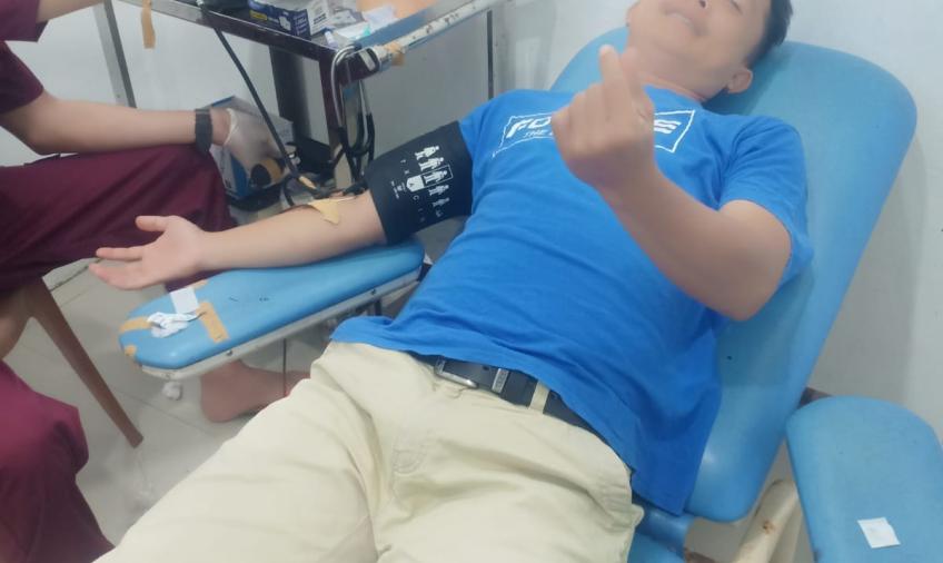 Sat Binmas Polres Kaur Gelar Donor Darah Bagi Pasien RS