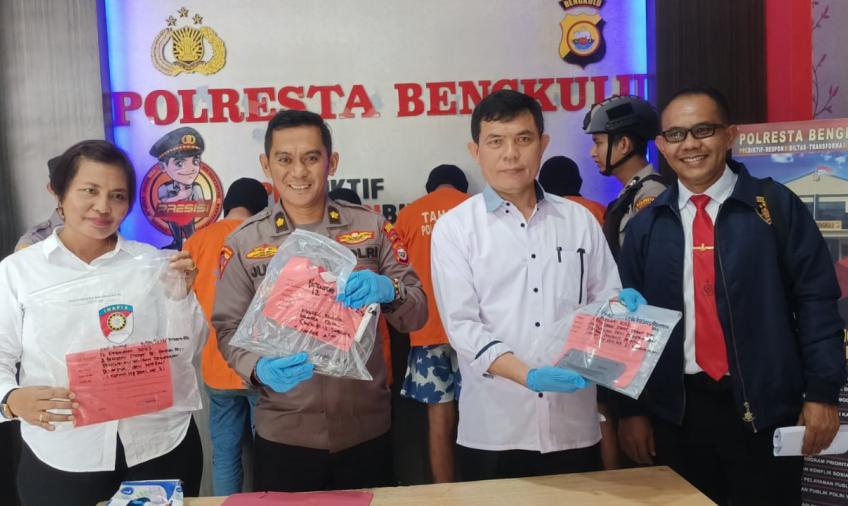 Gercep Kurang 12 Jam, Polresta Bengkulu Tangkap 4 Pelaku Curas dan Curat