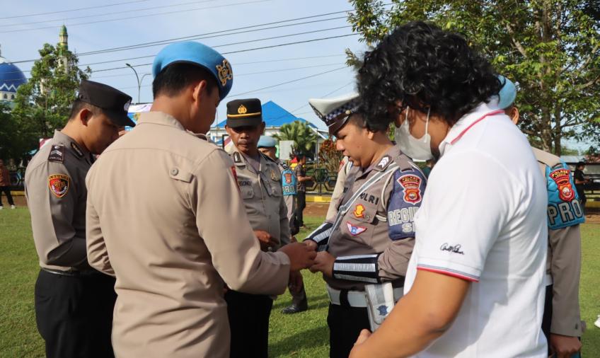 Tegakkan Disiplin, Sipropam Polres Lebong Gaktiblin Terhadap Personel Polres Lebong 