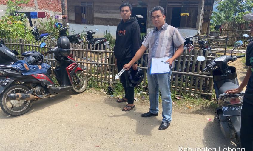Terima Laporan Curanmor, Polsek Lebong Utara Lakukan Olah TKP