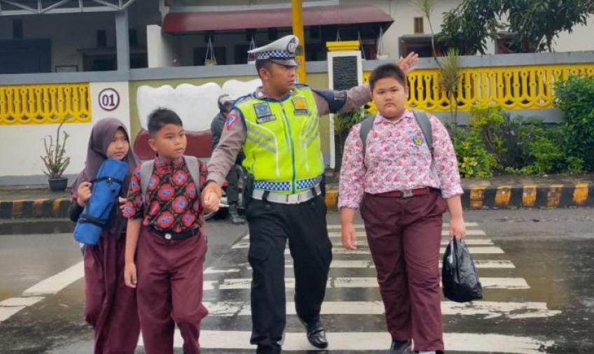 Strong Point Pagi, Wujud Nyata Pelayanan Satlantas Polres Kepahiang Kepada Masyarakat