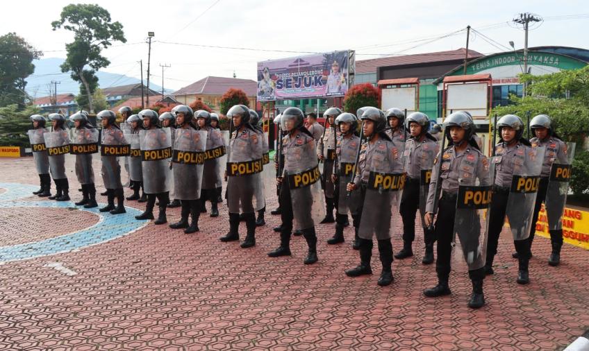 Polres Rejang Lebong Gelar Latihan Fungsi Sat Samapta