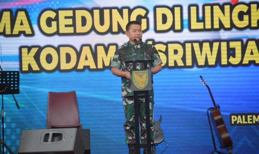 Nama Gedung Di Lingkungan Kodam II/Sriwijaya Diresmikan Kasad 