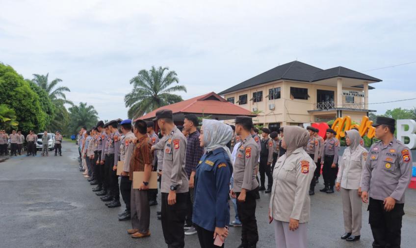 Persiapan Amankan Unras, Polres Bengkulu Selatan Siagakan 53 Personel