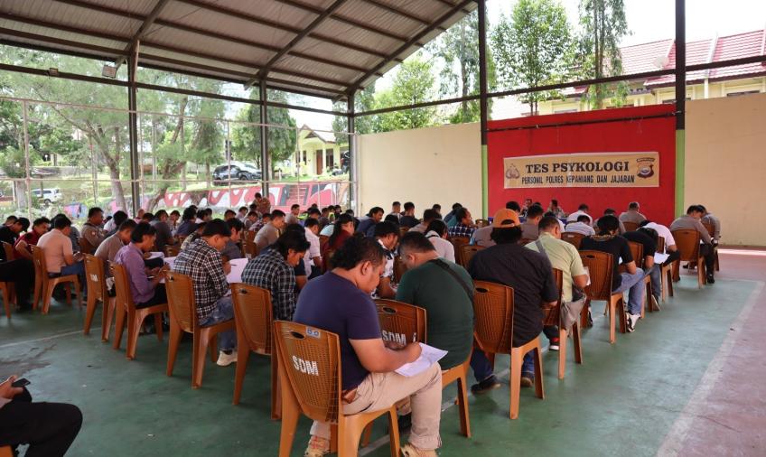Biro SDM Gelar Tes Psikologi di Polres Kepahiang
