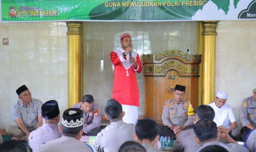 Tingkatkan Ketaqwaan, Polres BS Polda Bengkulu Gelar Isra Miraj
