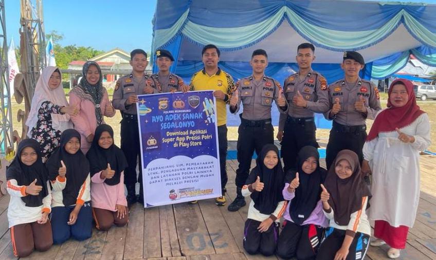 Polres Mukomuko Gencarkan Sosialisasikan Polri Super APP