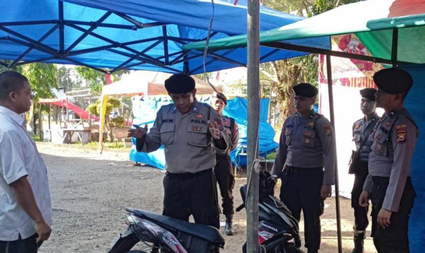 Sat Samapta Polres Mukomuko Patroli di Area Pasar Malam