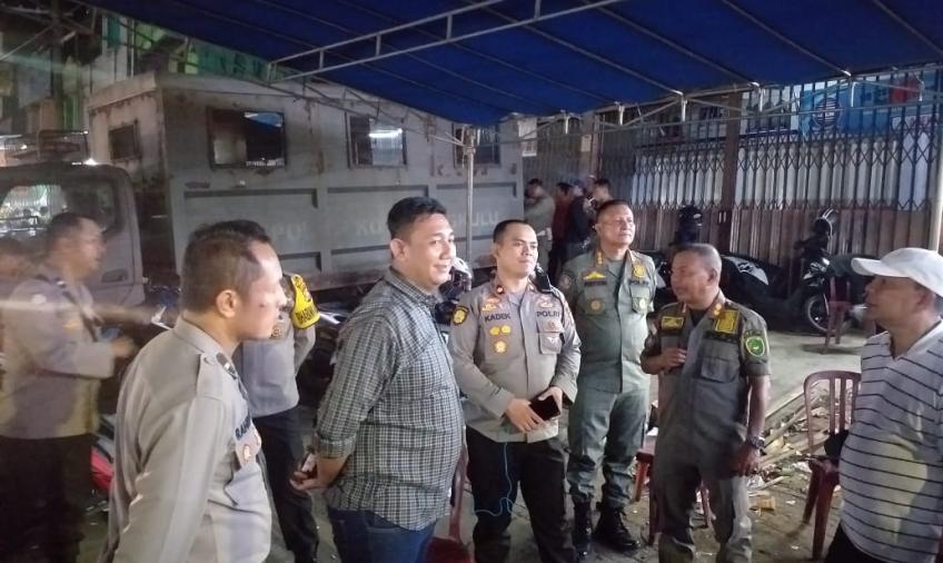 Satpol PP dan Polresta Bengkulu Sampaikan Imbauan ke Pedagang dan Juru Parkir Pasar Panorama