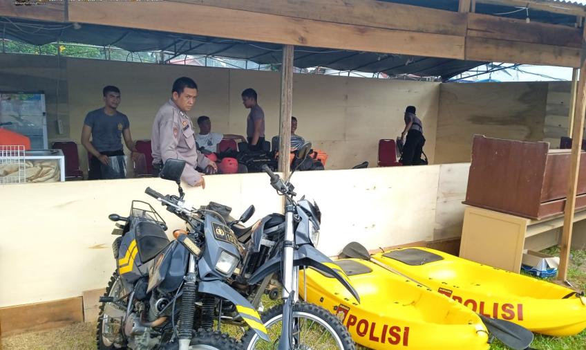 Polres Mukomuko Hadirkan Stand Polres di Event Pasar Malam HUT Mukomuko Ke-20