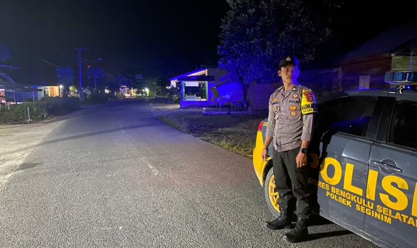 Kapolsek Seginim Pimpin Patroli Cegah 3C