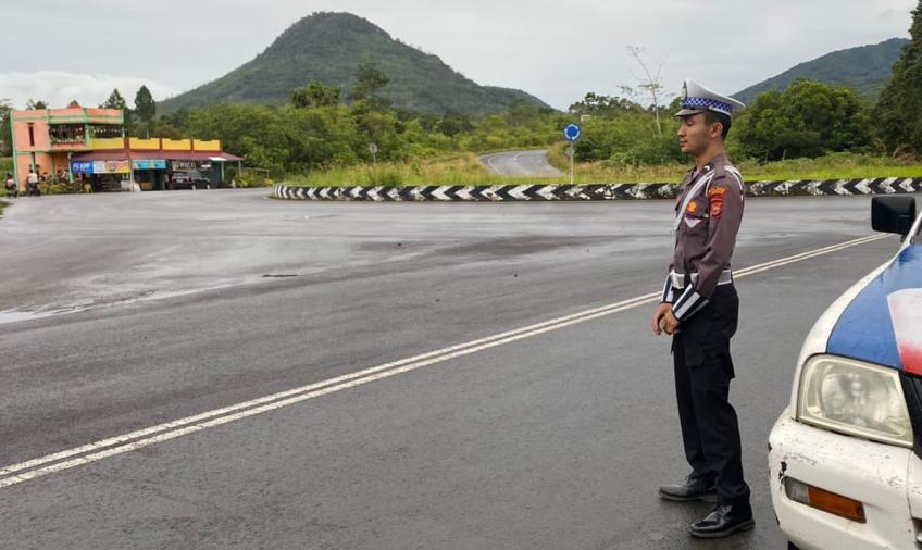 Antisipasi Balap Liar, Satlantas  Polres Lebong Patroli di Jalur Dua Perkantoran