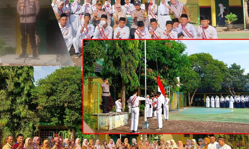 Police Goes To School, Kapolsek Gading Cempaka Jadi Pembina Upacara di SMPN 21 Kota Bengkulu