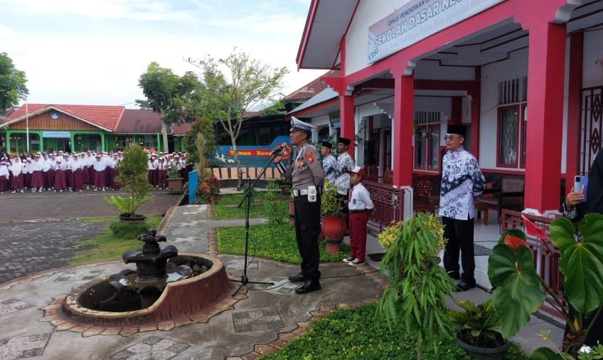 Police Goes To School, Polres Kepahiang Ajarkan Tertib Lantas Sejak Usia Dini