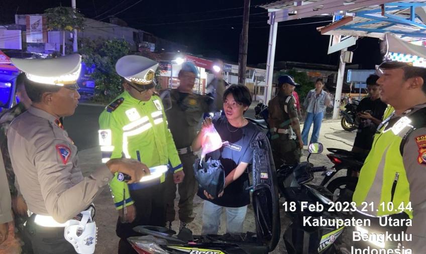 Polres BU Patroli Gabungan, Antisipasi Balap Liar dan Penggunaan Knalpot Brong 